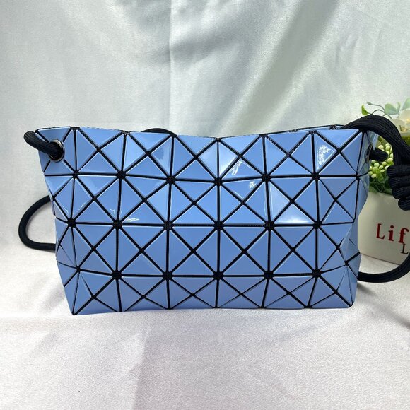 New Issey Miyake Blue Tofu Tote Shoulder Crossbody Bag